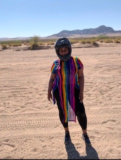 Vitality Village adventurer exploring the desert on an outdoor excursion