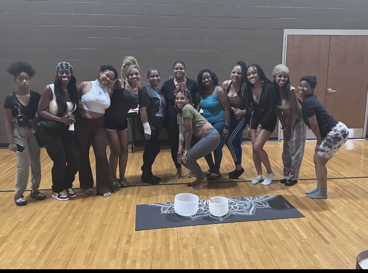Vitality Village sound bath and wellness gathering with community members